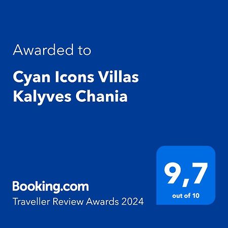 Cyan Icons Villas Kalyves Chania Exteriör bild